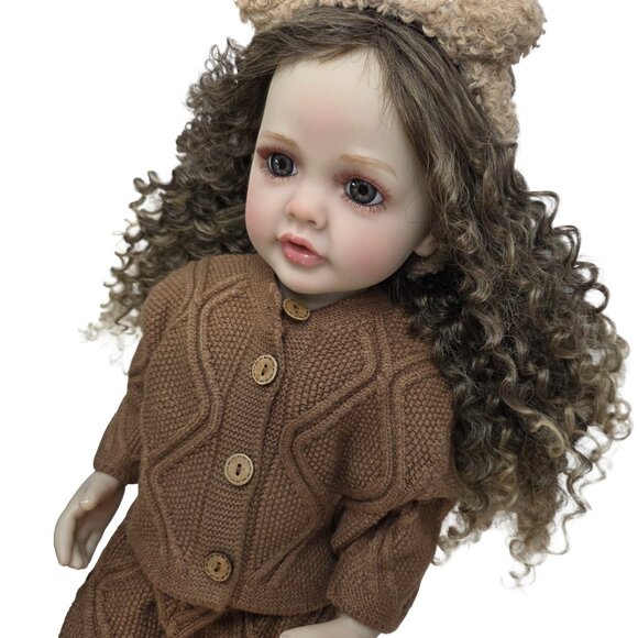 55 cm Babylistic Soft Silicone Vinyl Talking Reborn Doll - Picture 6 of 10